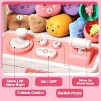 HKM-151955 Mini Electric Claw Machine for Kids - Candy Vending Grabber with Lights and Sounds