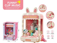 HKM-151955 Mini Electric Claw Machine for Kids - Candy Vending Grabber with Lights and Sounds