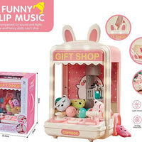 HKM-151955 Mini Electric Claw Machine for Kids - Candy Vending Grabber with Lights and Sounds