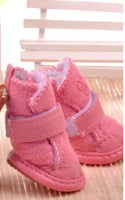 HKM-152147 Warm Snow Boots for Small Dogs - Cotton & Rubber Sole, Ideal for Bichon Puppies