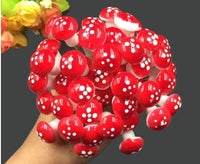 HKM-152211 Small Red Moss Mushroom Decoration Simulation for Miniature Gardens
