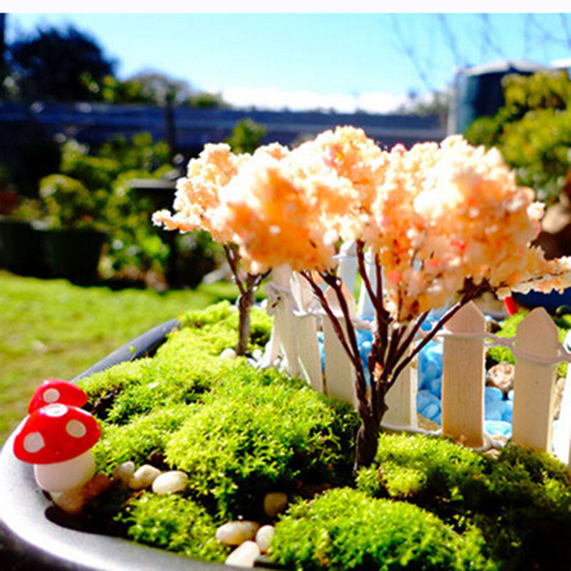 HKM-152211 Small Red Moss Mushroom Decoration Simulation for Miniature Gardens