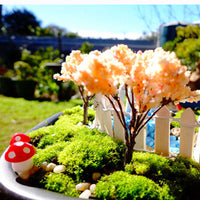 HKM-152211 Small Red Moss Mushroom Decoration Simulation for Miniature Gardens