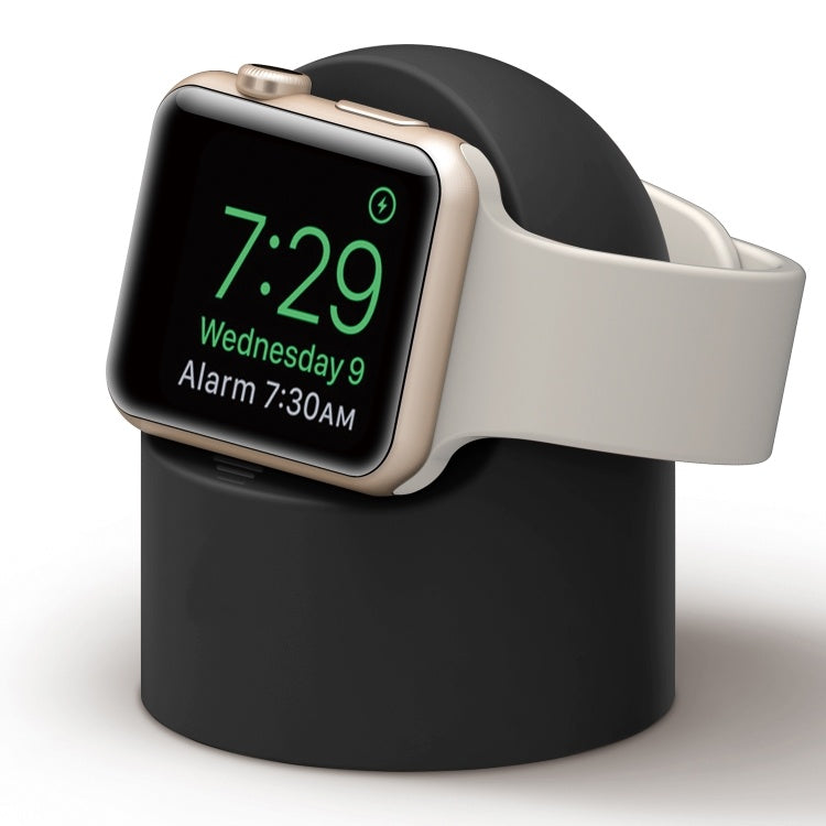 HKM-152467 Silicone Charging Stand for Apple Watch Series 5 – Compact Desktop Docking Base