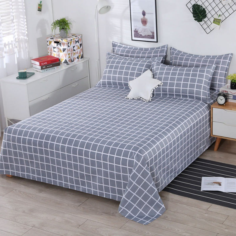 HKM-152595 Universal Thickened Skin-Friendly Bed Sheet Set - Available in Multiple Sizes for All Seasons