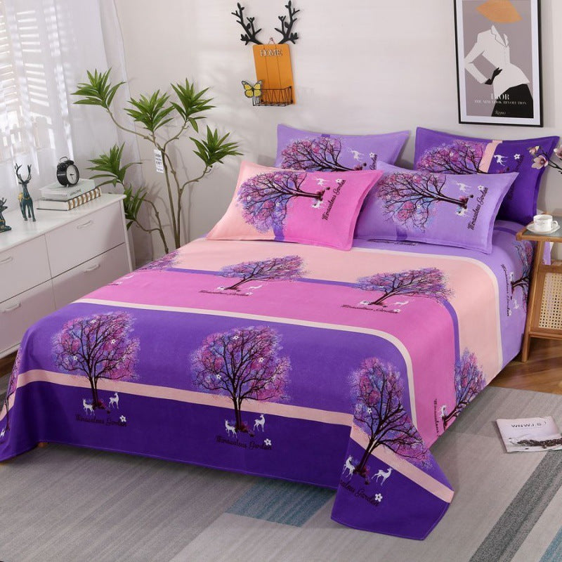 HKM-152595 Universal Thickened Skin-Friendly Bed Sheet Set - Available in Multiple Sizes for All Seasons
