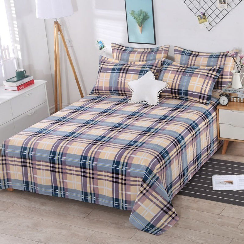 HKM-152595 Universal Thickened Skin-Friendly Bed Sheet Set - Available in Multiple Sizes for All Seasons