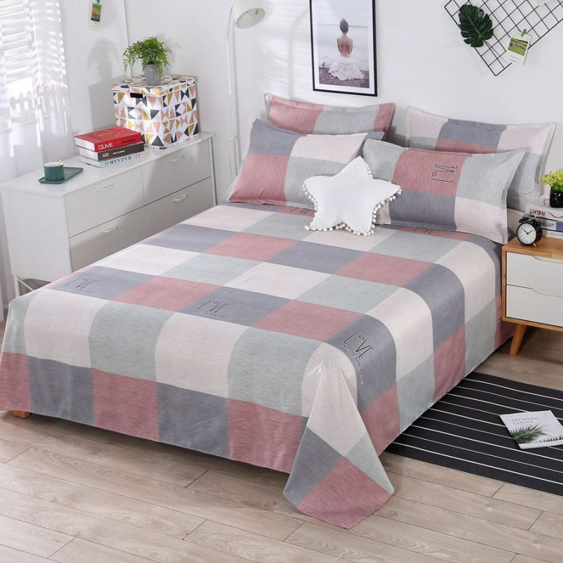 HKM-152595 Universal Thickened Skin-Friendly Bed Sheet Set - Available in Multiple Sizes for All Seasons