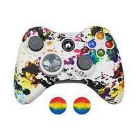 HKM-152659 Anti-Drop Silicone Protective Cover with Button Cap for Video Game Controllers