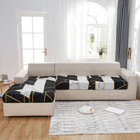 HKM-152659 Stretch Polyester Sofa Seat Covers - Available in Various Sizes for One to Four Seats
