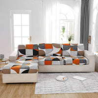 HKM-152659 Stretch Polyester Sofa Seat Covers - Available in Various Sizes for One to Four Seats
