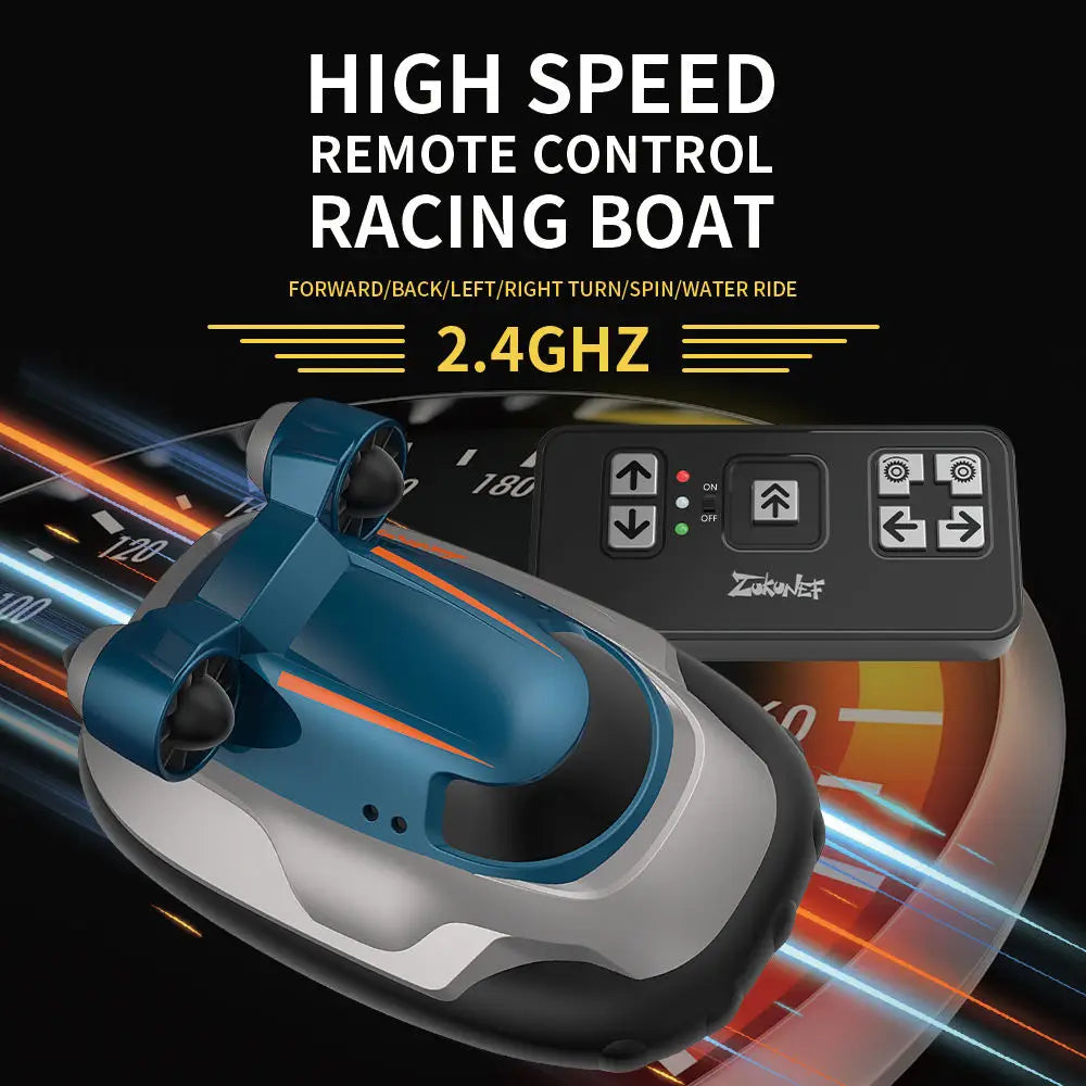 HKM-152851 Mini RC Ship Remote Control Boat for Kids - Waterproof Electric Bath Toy for Pool Fun