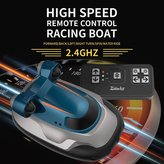 HKM-152851 Mini RC Ship Remote Control Boat for Kids - Waterproof Electric Bath Toy for Pool Fun