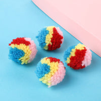 HKM-153043 Cat Toy Rainbow Hair Ball Toy Ball Color