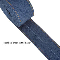 HKM-153107 Denim Ribbon for Hair Accessories and Bowknot Crafting - 1m Length, Multiple Width Options