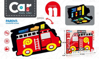 HKM-153107 Educational Fire Truck Learning Board for Babies – Montessori-Inspired Plastic Toy