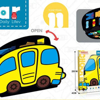 HKM-153107 Educational Fire Truck Learning Board for Babies – Montessori-Inspired Plastic Toy