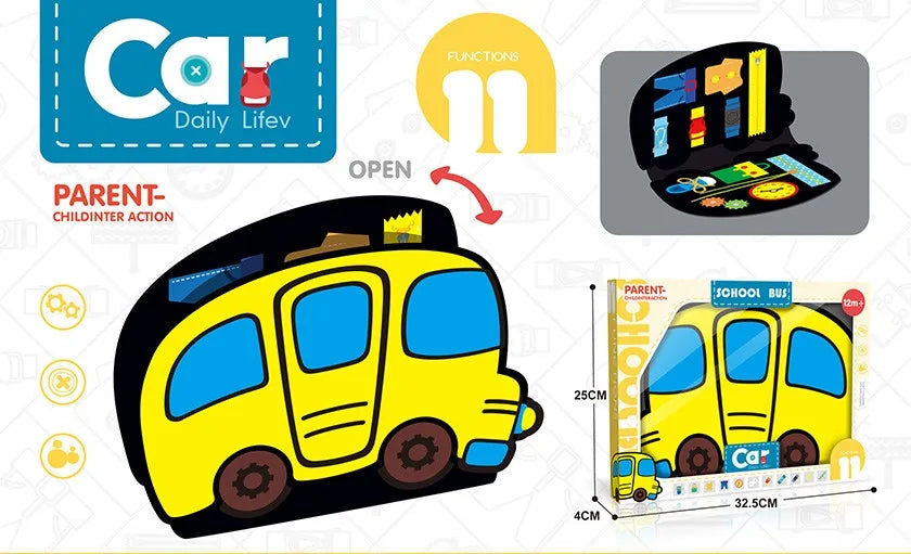 HKM-153107 Educational Fire Truck Learning Board for Babies – Montessori-Inspired Plastic Toy