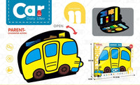 HKM-153107 Educational Fire Truck Learning Board for Babies – Montessori-Inspired Plastic Toy