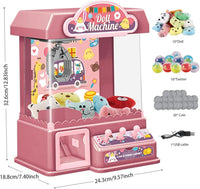 HKM-153235 Mini Claw Doll Machine Educational Toy for Kids, Interactive Fun for Ages 5 and Up