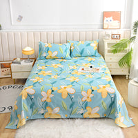 HKM-153235 Skin-Friendly Brushed Bed Sheet in Various Sizes for Single Beds