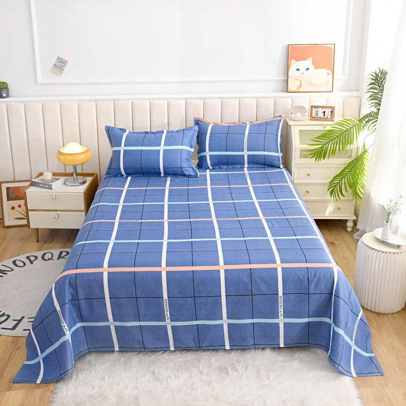 KTX-153235 Skin-Friendly Brushed Bed Sheet in Various Sizes for Single Beds