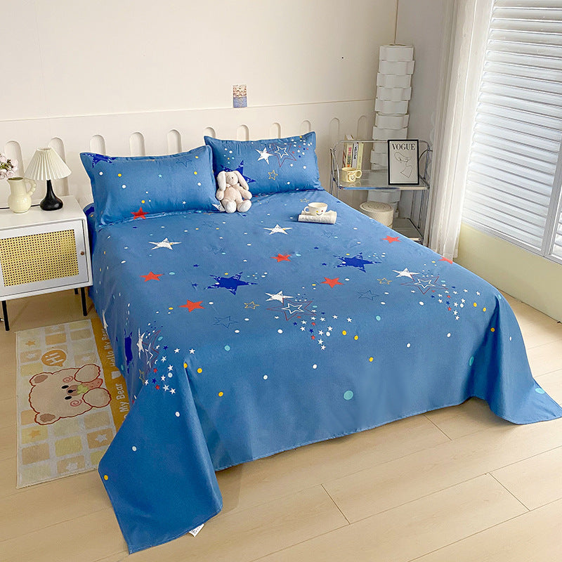 KTX-153235 Skin-Friendly Brushed Bed Sheet in Various Sizes for Single Beds