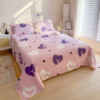 HKM-153235 Skin-Friendly Brushed Bed Sheet in Various Sizes for Single Beds
