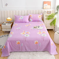 HKM-153235 Skin-Friendly Brushed Bed Sheet in Various Sizes for Single Beds