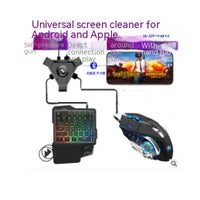 HKM-153299 Eat Chicken Game Set - One-Handed Keyboard & Gaming Mouse Bundle, Compatible with iOS/Android