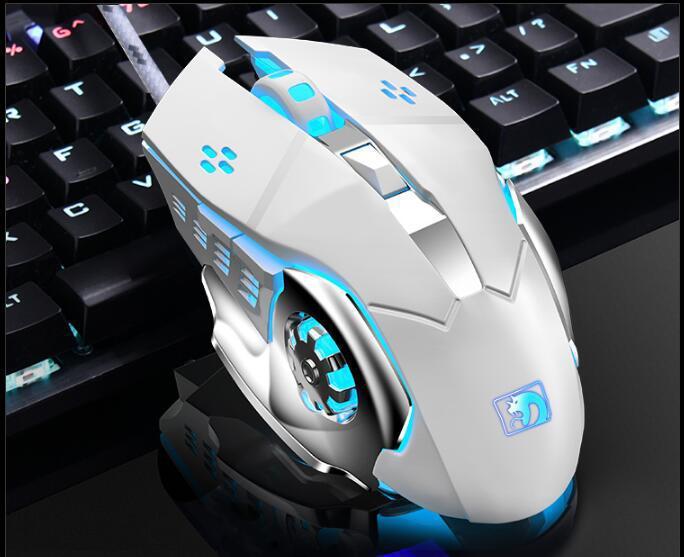 HKM-153299 Eat Chicken Game Set - One-Handed Keyboard & Gaming Mouse Bundle, Compatible with iOS/Android