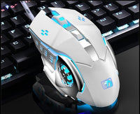 HKM-153299 Eat Chicken Game Set - One-Handed Keyboard & Gaming Mouse Bundle, Compatible with iOS/Android