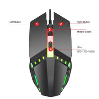 HKM-153299 Eat Chicken Game Set - One-Handed Keyboard & Gaming Mouse Bundle, Compatible with iOS/Android