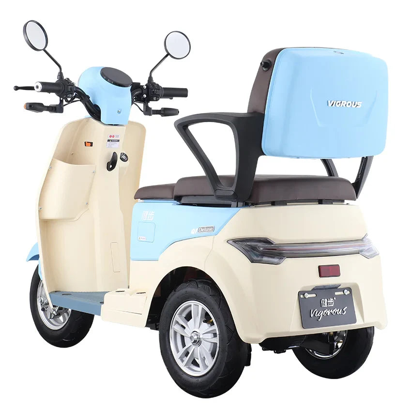 KTX-153299 Magic Q1 3-Wheel Electric Tricycle for Adults with Dual Seating and LCD Display