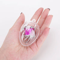 HKM-153555 5-Piece Clear Plastic Fillable Christmas Ornaments for DIY Holiday Decorations