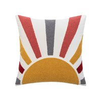 HKM-153555 Cute Cartoon Panda Embroidery Cushion Cover – 45x45cm Decorative Pillow with Colorful Design