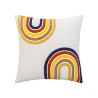 HKM-153555 Cute Cartoon Panda Embroidery Cushion Cover – 45x45cm Decorative Pillow with Colorful Design