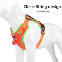 HKM-153619 Reflective No Pull Dog Harness – Breathable Oxford Cloth Vest for Outdoor Training and Walking