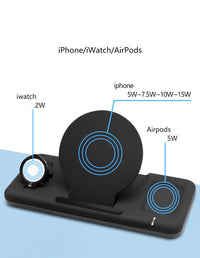 HKM-153619 Three-in-One Wireless Charger with Magnetic Watch Holder - SG-A13 Model