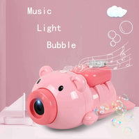 HKM-153683 Automatic Bubble Blower Toy with Music and Lights for Outdoor Fun - Perfect for Ages 2 to 4