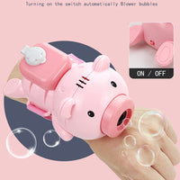 HKM-153683 Automatic Bubble Blower Toy with Music and Lights for Outdoor Fun - Perfect for Ages 2 to 4