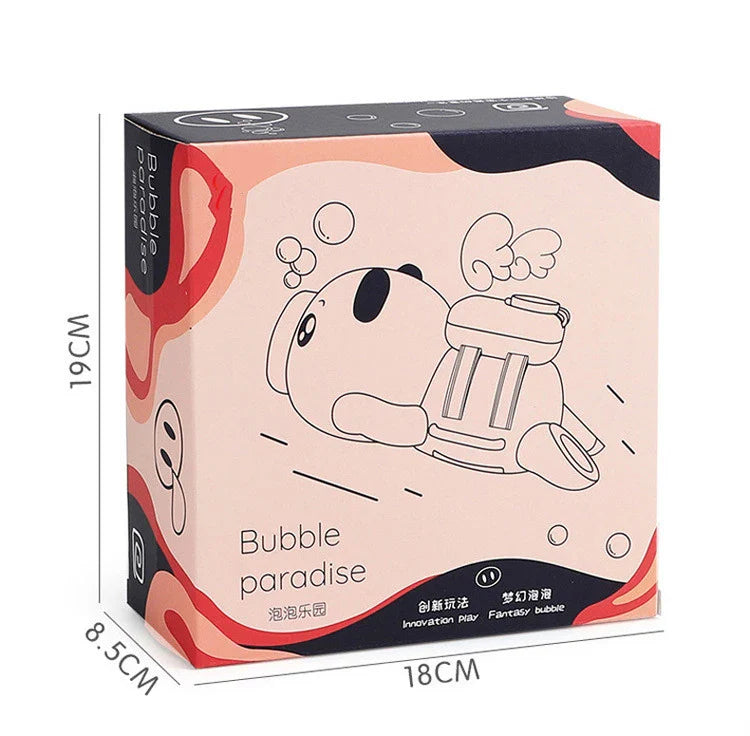 HKM-153683 Automatic Bubble Blower Toy with Music and Lights for Outdoor Fun - Perfect for Ages 2 to 4