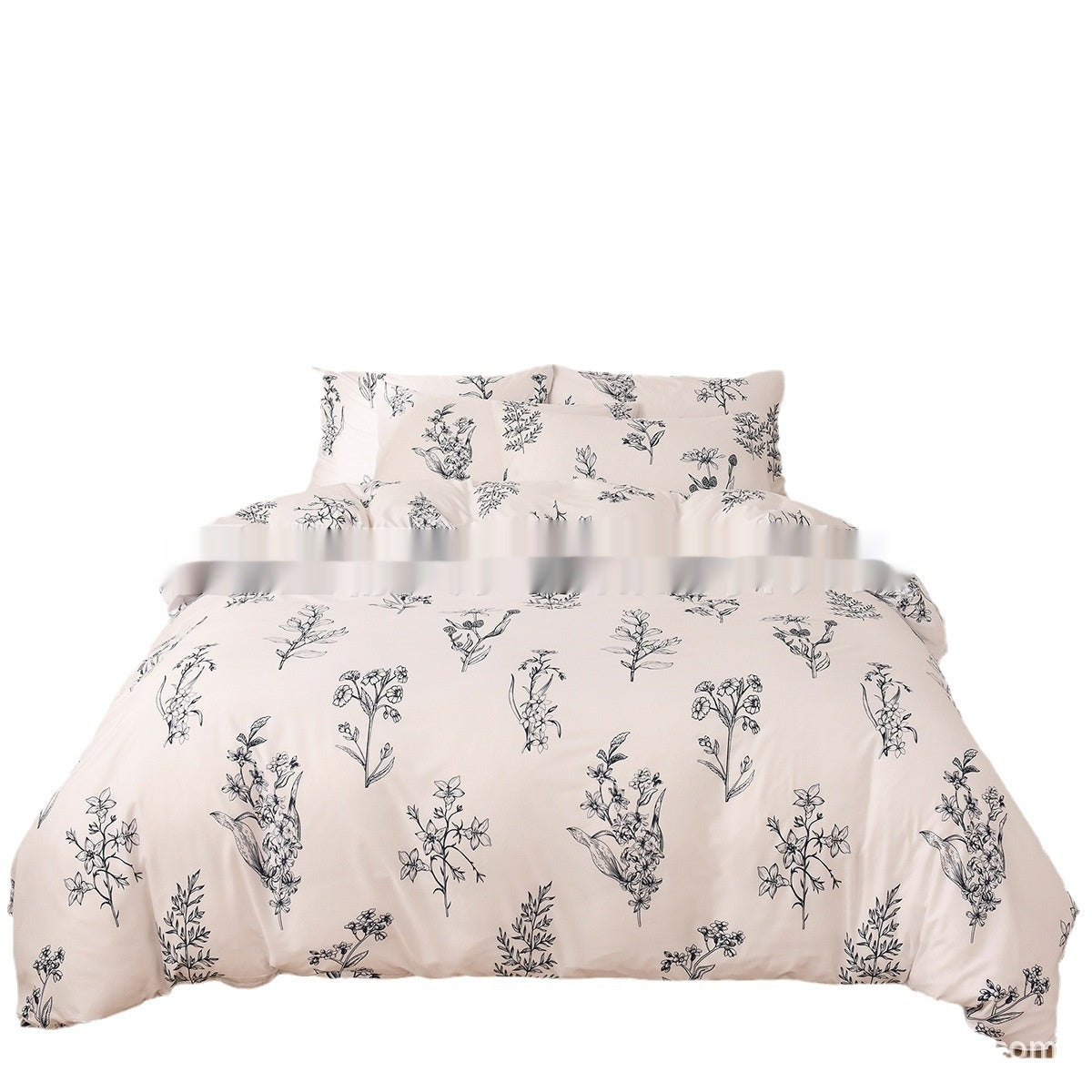 HKM-153747 Elegant Modern Three-Piece or Four-Piece Bedding Set with Down Quilt Cover, Multiple Sizes Available