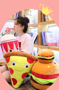 HKM-153811 Cute Cartoon Hamburger Plush Doll - Ideal for Youth Ages 15-35, Filled with Soft PP Cotton