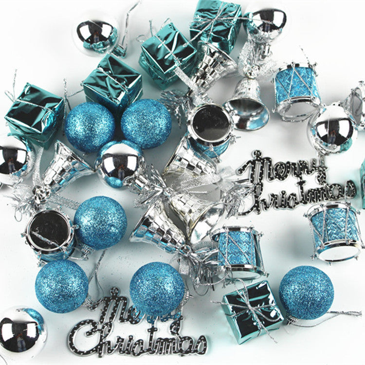 HKM-153875 Red and Gold or Blue and Silver Butterfly Christmas Ornament Pendant for Tree Decoration