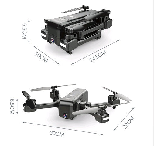 HKM-153939 Folding Quadcopter with GPS, 1080P Camera, and User-Defined Flight Features