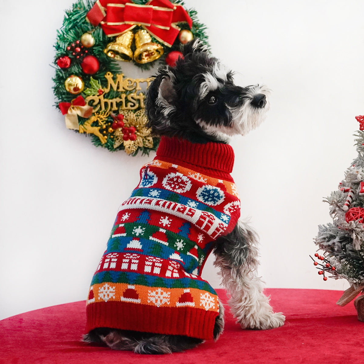 HKM-154003 Cozy Wool Turtleneck Sweater for Pets - Available in Multiple Sizes