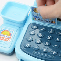 HKM-154259 Kids Supermarket Checkout Counter Cash Register Toy – Interactive Playset for Ages 7M-6Y