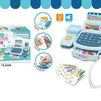 HKM-154259 Kids Supermarket Checkout Counter Cash Register Toy – Interactive Playset for Ages 7M-6Y