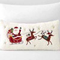 HKM-154387 Christmas Decorative Embroidered Pillows Collection – FALALA, HOHOHO, Snowman, Santa & More